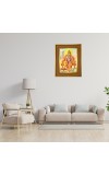 Lord Vishnu Photo Frame  10x14 Inches-Brown Wooden Frame for Home , Office & Temple Decoration and Gifting