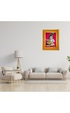  Bal Krishna Photo Frame  10x14 Inches-Brown Wooden Frame for Home , Office & Temple Decoration and Gifting