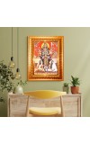Sri Sarada Devi,Ramakrishna Golden Designer Photo Frame | 10x14 Inch Religious Wall Hanging Frame for Home & Office Decoration | Hindu Deity Spiritual Gift Item