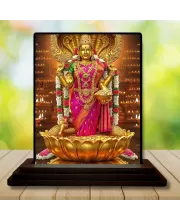 Car Dashboard Lakshmi Wooden Photo Stand Ã¢â‚¬â€œ 3x4 Inches, Compact & Stylish Spiritual Display For Car, Home & Office (Pack Of 1) (F48670)