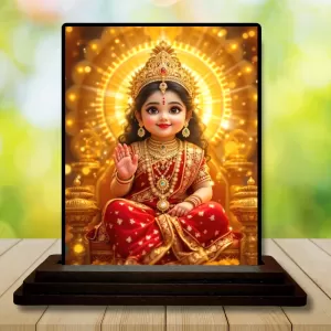 Car Dashboard Lakshmi Wooden Photo Stand – 3x4 Inches, Compact & Stylish Spiritual Display For Car, Home & Office (Pack Of 1) (F49458) Car Dashboard Lakshmi Wooden Photo Stand – 3x4 Inches, Compact & Stylish Spiritual Display For Car, Home & Office (Pack Of 1) (F49458)