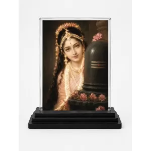 Hindu Deity Acrylic Car Dashboard Showpiece | Double-Sided Hindu Deity Photo Stand | 3 X 4 Inch Photo | Transparent Acrylic Frame With Black Base | Car Dashboard, Office & Table Decor (F70551) Hindu Deity Acrylic Car Dashboard Showpiece | Double-Sided Hindu Deity Photo Stand | 3 X 4 Inch Photo | Transparent Acrylic Frame With Black Base | Car Dashboard, Office & Table Decor (F70551)