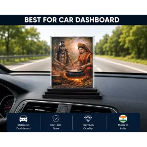Hindu Deity Acrylic Car Dashboard Showpiece | Double-Sided Hindu Deity Photo Stand | 3 X 4 Inch Photo | Transparent Acrylic Frame With Black Base | Car Dashboard, Office & Table Decor (F70257) Hindu Deity Acrylic Car Dashboard Showpiece | Double-Sided Hindu Deity Photo Stand | 3 X 4 Inch Photo | Transparent Acrylic Frame With Black Base | Car Dashboard, Office & Table Decor (F70257)