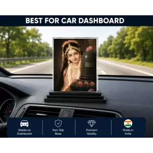 Hindu Deity Acrylic Car Dashboard Showpiece | Double-Sided Hindu Deity Photo Stand | 3 X 4 Inch Photo | Transparent Acrylic Frame With Black Base | Car Dashboard, Office & Table Decor (F70551) Hindu Deity Acrylic Car Dashboard Showpiece | Double-Sided Hindu Deity Photo Stand | 3 X 4 Inch Photo | Transparent Acrylic Frame With Black Base | Car Dashboard, Office & Table Decor (F70551)