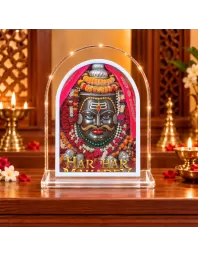 Lord Shiva L Shape Acrylic Showpiece 3 X 3.5 Inch For Home, Office And Car (F175924)