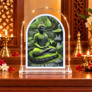Buddha L Shape Acrylic Showpiece 3 X 3.5 Inch For Home, Office And Car (F176714) Buddha L Shape Acrylic Showpiece 3 X 3.5 Inch For Home, Office And Car (F176714)