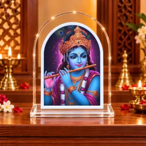 Lord Krishna L Shape Acrylic Showpiece 3 X 3.5 Inch For Home, Office And Car (F176757) Lord Krishna L Shape Acrylic Showpiece 3 X 3.5 Inch For Home, Office And Car (F176757)