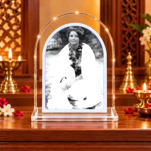 Anandamoyi Maa L Shape Acrylic Showpiece 3 X 3.5 Inch For Home, Office And Car (F176912) Anandamoyi Maa L Shape Acrylic Showpiece 3 X 3.5 Inch For Home, Office And Car (F176912)