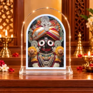 Lord Jagannath L Shape Acrylic Showpiece 3 X 3.5 Inch For Home, Office And Car (F176931) Lord Jagannath L Shape Acrylic Showpiece 3 X 3.5 Inch For Home, Office And Car (F176931)