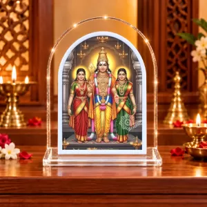 Lord Murugan L Shape Acrylic Showpiece 3 X 3.5 Inch For Home, Office And Car (F176934) Lord Murugan L Shape Acrylic Showpiece 3 X 3.5 Inch For Home, Office And Car (F176934)