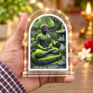 Buddha L Shape Acrylic Showpiece 3 X 3.5 Inch For Home, Office And Car (F176714) Buddha L Shape Acrylic Showpiece 3 X 3.5 Inch For Home, Office And Car (F176714)