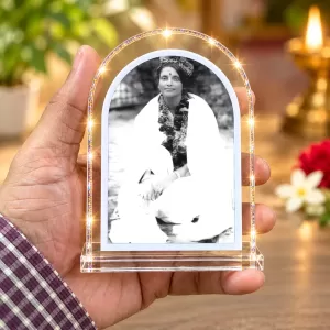 Anandamoyi Maa L Shape Acrylic Showpiece 3 X 3.5 Inch For Home, Office And Car (F176912) Anandamoyi Maa L Shape Acrylic Showpiece 3 X 3.5 Inch For Home, Office And Car (F176912)