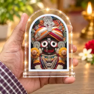 Lord Jagannath L Shape Acrylic Showpiece 3 X 3.5 Inch For Home, Office And Car (F176931) Lord Jagannath L Shape Acrylic Showpiece 3 X 3.5 Inch For Home, Office And Car (F176931)
