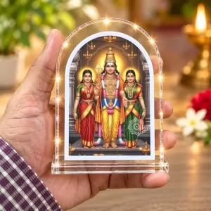 Lord Murugan L Shape Acrylic Showpiece 3 X 3.5 Inch For Home, Office And Car (F176934) Lord Murugan L Shape Acrylic Showpiece 3 X 3.5 Inch For Home, Office And Car (F176934)
