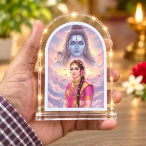 Shiva Parvati L Shape Acrylic Showpiece 3 X 3.5 Inch For Home, Office And Car (F177189) Shiva Parvati L Shape Acrylic Showpiece 3 X 3.5 Inch For Home, Office And Car (F177189)