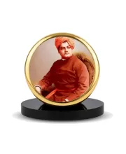 Car Dashboard/Table Top Swami Vivekananda Metal Golden Photo Stand – 2x2 Inches, Compact & Stylish Spiritual Display For Car, Home & Office (Pack Of 1) (F24511) Car Dashboard/Table Top Swami Vivekananda Metal Golden Photo Stand – 2x2 Inches, Compact & Stylish Spiritual Display For Car, Home & Office (Pack Of 1) (F24511)