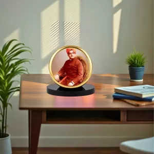 Car Dashboard/Table Top Swami Vivekananda Metal Golden Photo Stand – 2x2 Inches, Compact & Stylish Spiritual Display For Car, Home & Office (Pack Of 1) (F24511) Car Dashboard/Table Top Swami Vivekananda Metal Golden Photo Stand – 2x2 Inches, Compact & Stylish Spiritual Display For Car, Home & Office (Pack Of 1) (F24511)