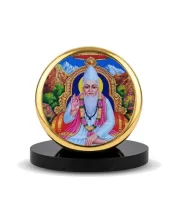 Car Dashboard/Table Top Sant Kabir Metal Golden Photo Stand – 2x2 Inches, Compact & Stylish Spiritual Display For Car, Home & Office (Pack Of 1) (F24824) Car Dashboard/Table Top Sant Kabir Metal Golden Photo Stand – 2x2 Inches, Compact & Stylish Spiritual Display For Car, Home & Office (Pack Of 1) (F24824)