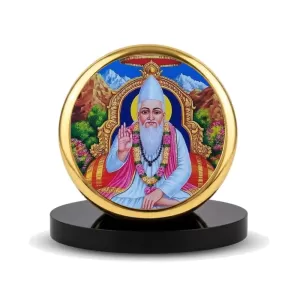 Car Dashboard/Table Top Sant Kabir Metal Golden Photo Stand – 2x2 Inches, Compact & Stylish Spiritual Display For Car, Home & Office (Pack Of 1) (F24824) Car Dashboard/Table Top Sant Kabir Metal Golden Photo Stand – 2x2 Inches, Compact & Stylish Spiritual Display For Car, Home & Office (Pack Of 1) (F24824)