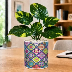 Artificial Tree Ceramic Photo Pot With White Stones 3x4 Inch (F164587) Artificial Tree Ceramic Photo Pot With White Stones 3x4 Inch (F164587)