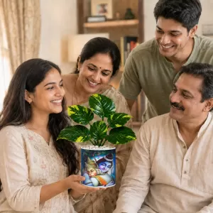 Artificial Tree Ceramic Photo Pot With White Stones 3x4 Inch (F164475) Artificial Tree Ceramic Photo Pot With White Stones 3x4 Inch (F164475)