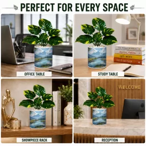 Artificial Tree Ceramic Photo Pot With White Stones 3x4 Inch (F166145) Artificial Tree Ceramic Photo Pot With White Stones 3x4 Inch (F166145)