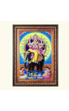 Sri Vishwakarma  Color Photo frame 10x14 Inch - Vibrant Religious Wall Art for Home ,Office Decor,Temple Decoration and Gifting.