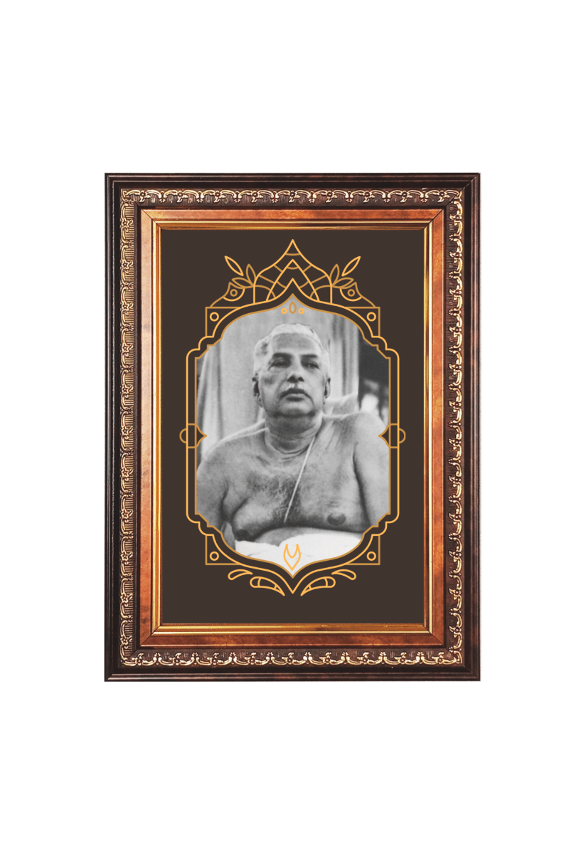 Sri Anukul Chandra Thakur Color Photo frame 10x14 Inch - Vibrant Religious Wall Art for Home ,Office Decor,Temple Decoration and Gifting.