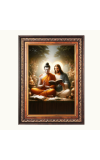 Lord Gautam Buddha and Lord Jesus Christ Color Photo frame 10x14 Inch - Vibrant Religious Wall Art for Home ,Office Decor,Temple Decoration and Gifting.