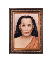 Sri Mahavatar Babaji Color Photo frame 10x14 Inch - Vibrant Religious Wall Art for Home ,Office Decor,Temple Decoration and Gifting.