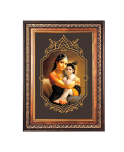 Sri Krishna Color Photo frame 10x14 Inch - Vibrant Religious Wall Art for Home ,Office Decor,Temple Decoration and Gifting.