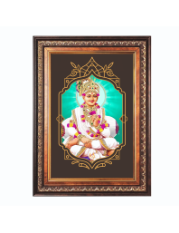 Sri Swaminarayan Color Photo frame 10x14 Inch - Vibrant Religious Wall Art for Home ,Office Decor,Temple Decoration and Gifting.