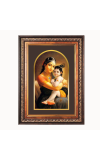 Sri Krishna Color Photo frame 10x14 Inch - Vibrant Religious Wall Art for Home ,Office Decor,Temple Decoration and Gifting.