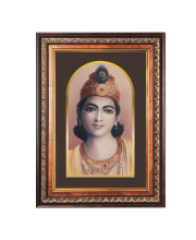 Sri Krishna Color Photo frame 10x14 Inch - Vibrant Religious Wall Art for Home ,Office Decor,Temple Decoration and Gifting.