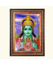 Sri Ram and Sri Hanuman Color Photo frame 10x14 Inch - Vibrant Religious Wall Art for Home ,Office Decor,Temple Decoration and Gifting.