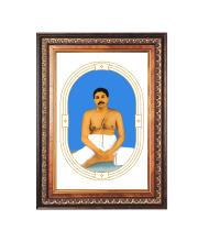 Sri Anukul Chandra Thakur Color Photo frame 10x14 Inch - Vibrant Religious Wall Art for Home ,Office Decor,Temple Decoration and Gifting.