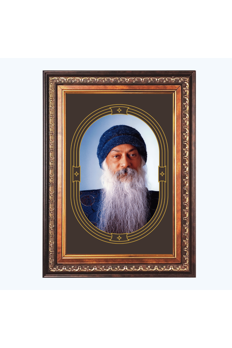 Acharya Osho Rajneesh  Color Photo frame 10x14 Inch - Vibrant Religious Wall Art for Home ,Office Decor,Temple Decoration and Gifting.