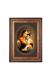 Sri Krishna Color Photo frame 10x14 Inch - Vibrant Religious Wall Art for Home ,Office Decor,Temple Decoration and Gifting.