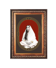 Sri Maa Sarada Devi Color Photo frame 10x14 Inch - Vibrant Religious Wall Art for Home ,Office Decor,Temple Decoration and Gifting.