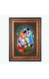 Sri Ram and Sri Hanuman Color Photo frame 10x14 Inch - Vibrant Religious Wall Art for Home ,Office Decor,Temple Decoration and Gifting.