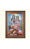 Shri Hanuman Color Photo frame 10x14 Inch - Vibrant Religious Wall Art for Home ,Office Decor,Temple Decoration and Gifting.