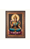 Sri Laxmi  Color Photo frame 10x14 Inch - Vibrant Religious Wall Art for Home ,Office Decor,Temple Decoration and Gifting.