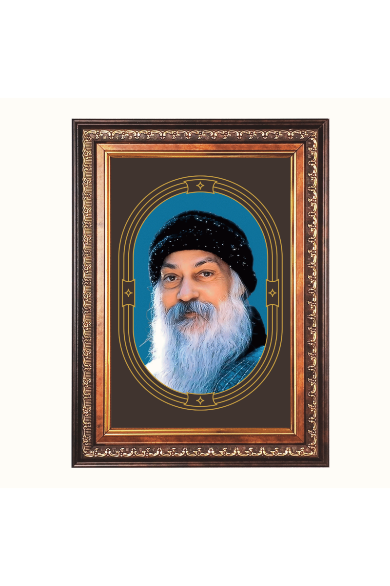 Acharya Osho Rajneesh  Color Photo frame 10x14 Inch - Vibrant Religious Wall Art for Home ,Office Decor,Temple Decoration and Gifting.