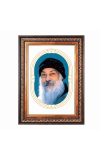Acharya Osho Rajneesh  Color Photo frame 10x14 Inch - Vibrant Religious Wall Art for Home ,Office Decor,Temple Decoration and Gifting.