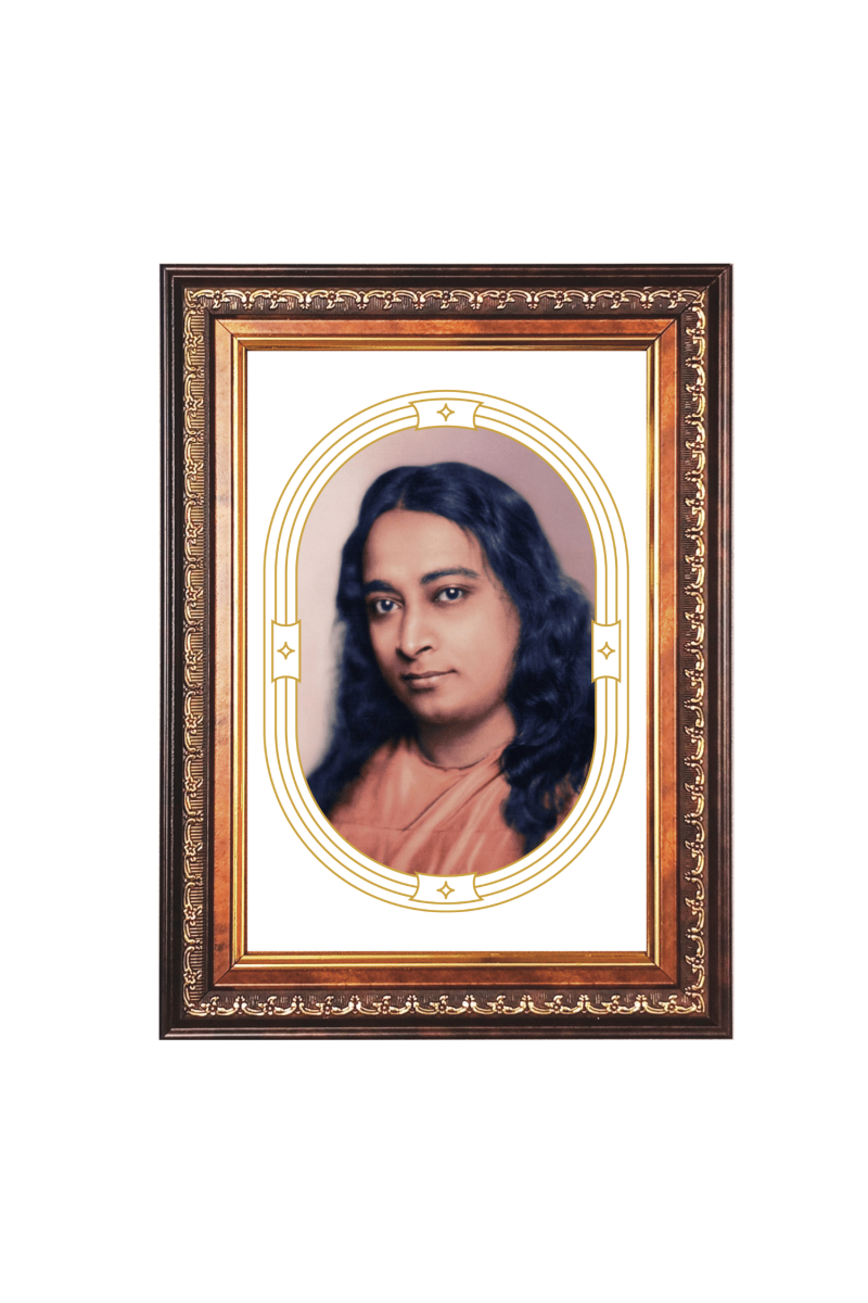 Sri Paramahansa Yogananda Color Photo frame 10x14 Inch - Vibrant Religious Wall Art for Home ,Office Decor,Temple Decoration and Gifting.