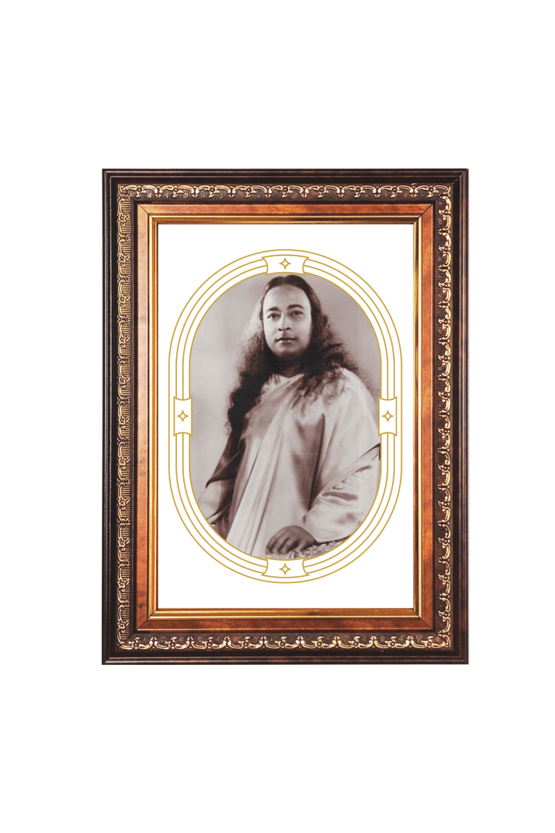 Sri Paramahansa Yogananda Color Photo frame 10x14 Inch - Vibrant Religious Wall Art for Home ,Office Decor,Temple Decoration and Gifting.