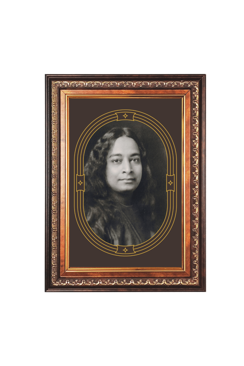 Sri Paramahansa Yogananda Color Photo frame 10x14 Inch - Vibrant Religious Wall Art for Home ,Office Decor,Temple Decoration and Gifting.