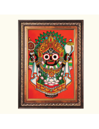Sri Jagannath  Color Photo frame 10x14 Inch - Vibrant Religious Wall Art for Home ,Office Decor,Temple Decoration and Gifting.