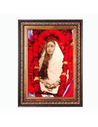 Sri Maa Sarada Devi Color Photo frame 10x14 Inch - Vibrant Religious Wall Art for Home ,Office Decor,Temple Decoration and Gifting.