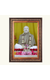 Sri Ramkrishna Color Photo frame 10x14 Inch - Vibrant Religious Wall Art for Home ,Office Decor,Temple Decoration and Gifting.